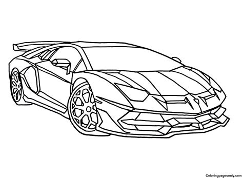 21 Lamborghini Coloring Pages - Free & Printable for Kids and Adults