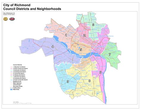 Suburbs Of Richmond Map