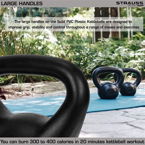 Strauss Kettlebell, Black, (2 Kg) – StraussSport