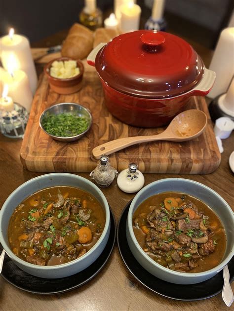 [homemade] Beef & Mushroom Stew : r/food