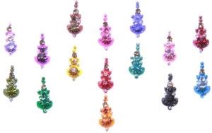 Vaishali Bindi and Bangles ob91 Forehead Multicolor Bindis Price in ...