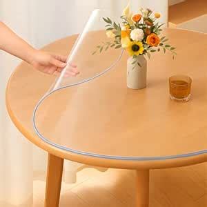 Buy Qlarity Covers Clear 2mm Max Shield Table Cover 42 Inch Round (107 ...