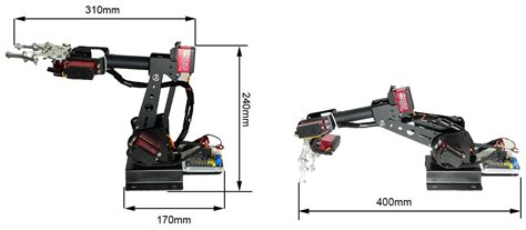 Probots DIY Robot Arm Kit 6 DOF with Controller and MG996R Metal Servo ...