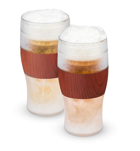 Host Beer Freeze Tumbler, 16oz (480ml), Set of 2 - Wood – Sipologie