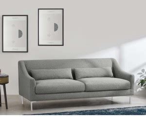 EUSKARA HOMES Bron Fabric 3 Seater Sofa Price in India - Buy EUSKARA ...