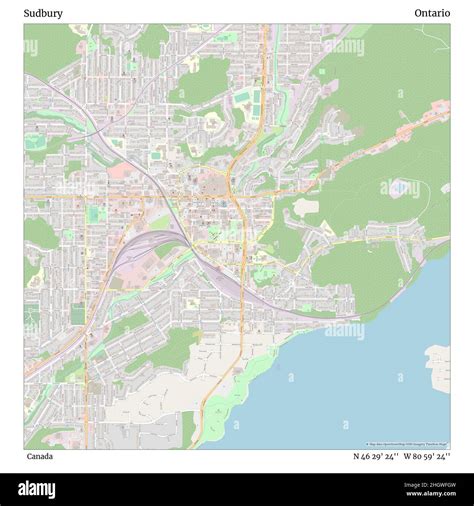 Sudbury ontario map Cut Out Stock Images & Pictures - Alamy