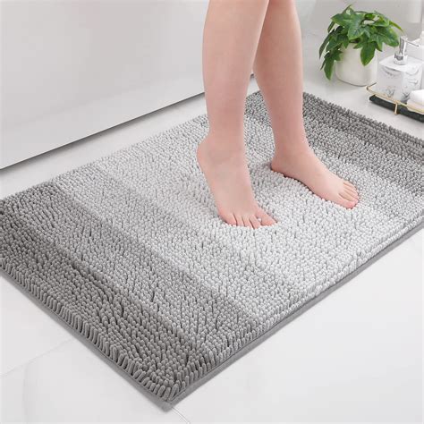 Smiry Luxury Microfiber Soft Large Chenille Bath Rug, Quick Dry, Non ...