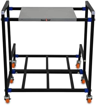 2-Tier Metal UPS Stand/Trolley for Two Batteries and Inverter for Home ...