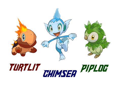 Pokemon Gen 4 Starters