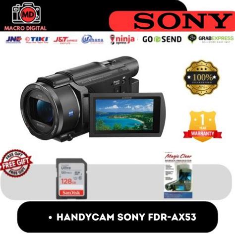 Jual HANDYCAM SONY FDR-AX53 4K ULTRA HD CAMCORDER / SONY FDR-AX53 - BOX ...