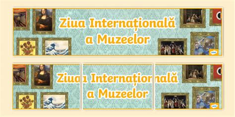 Banner Ziua Internațională a Muzeelor