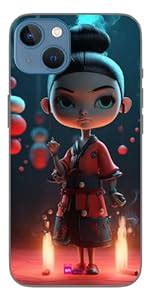 Silicone Designer Cover for Apple iPhone 13 Coralback Pucca Character ...