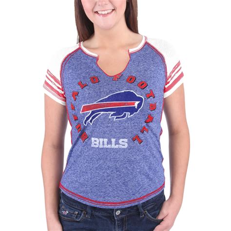Majestic Buffalo Bills Women's Royal Blue More Than Enough V-Neck T-Shirt