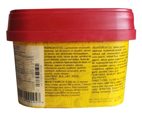 Berthelet Green Peppercorn Sauce Mix, 900g/2 lbs. Box {Imported from C