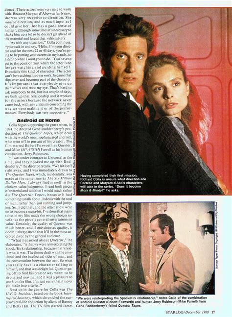 STARLOGGED - GEEK MEDIA AGAIN: 1988: BATTLESTAR GALACTICA DIRECTOR ...