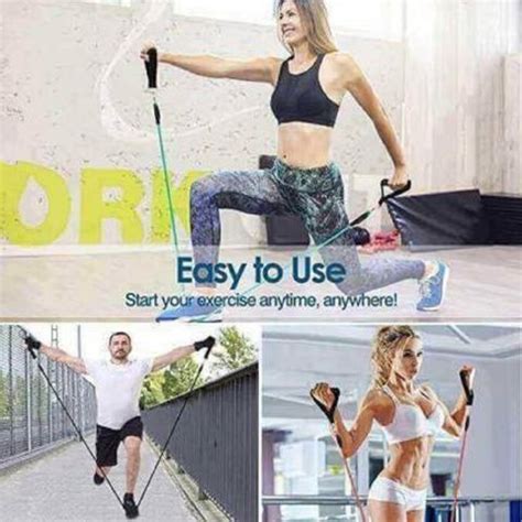 UKRAINEZ Latest Indian Home Gym Exercise Variable Resistance Band 5 ...