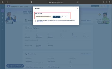 Integration of SpringVerify with Freshteam