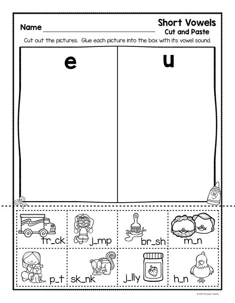 Short Vowel Worksheets - Worksheets Library