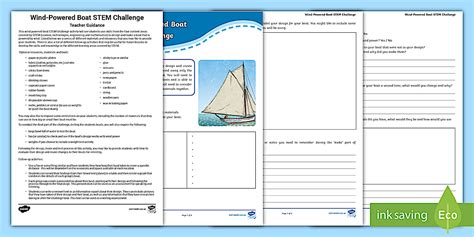 Wind-Powered Boat STEM Challenge | Year 4 Force Resources