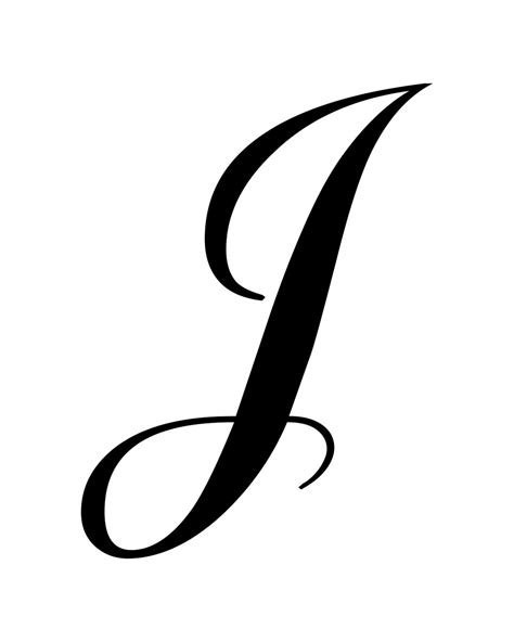 Cursive J Letter Capital