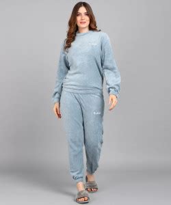 ETC Women Solid Light Blue Night Suit Set Price in India - Buy ETC ...