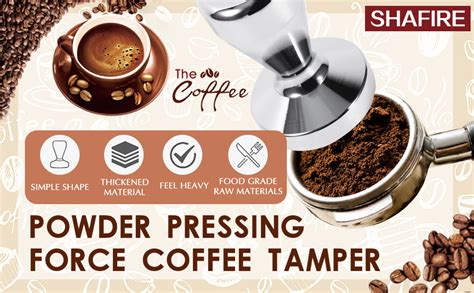Buy SHAFIRE Stainless Steel Powder Pressing Force Coffee Tamper 51mm ...
