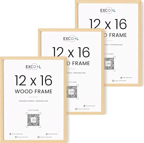 EXCOOL CLUB Beige 12x16 Inch | 30x40 cm Frame Set of 3 - 12x16 Inch ...