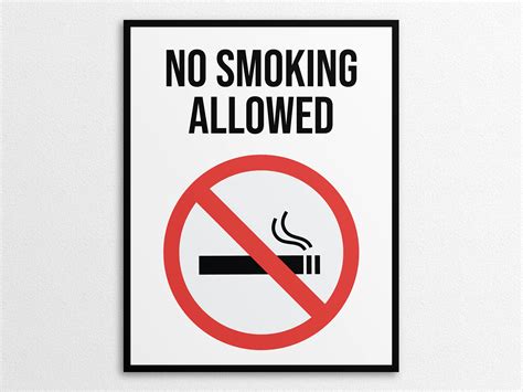 Purpose Of No Smoking Sign - Printable Free Templates