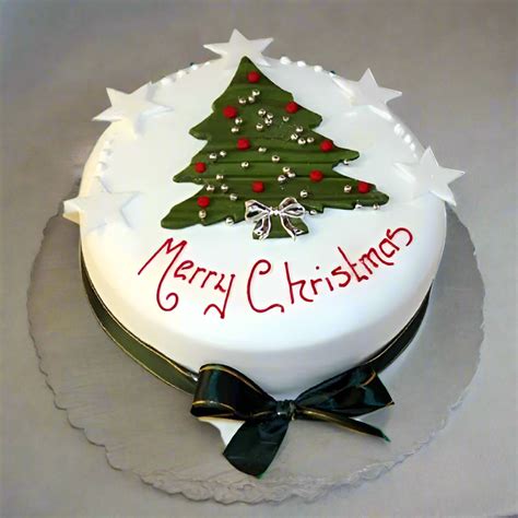 Christmas Fondant Cake – Doon Memories The Baker