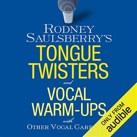 Buy Rodney Saulsberry's Tongue Twisters and Vocal Warm-Ups: With Other ...