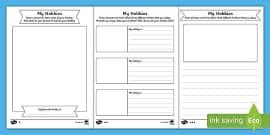 Hobbies Worksheet / Worksheet German (teacher made) - Twinkl