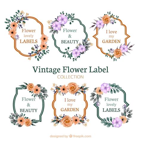 Vintage floral text frames Images - Free Download on Freepik