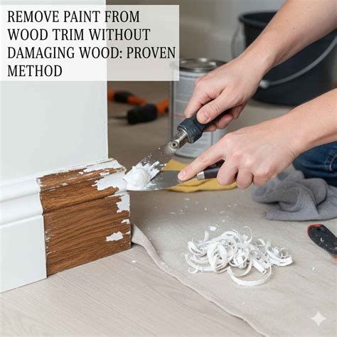 Remove Paint From Wood Trim Without Damaging Wood: Proven