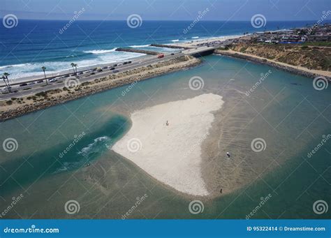 Carlsbad Agua Hedionda Lagoon Aerial Stock Photo - Image of houses ...