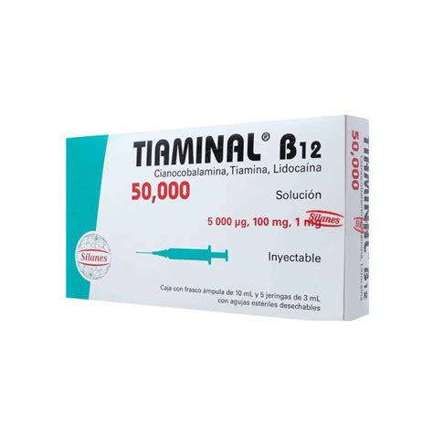 Tiaminal B 12 - Cianocobalamina Tiamina, Lidocaina 50,000 - Farmazul