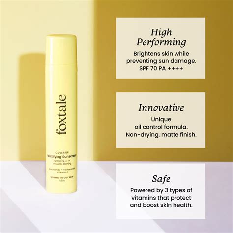 Buy Matte Finish Sunscreen Online at Best Price - Foxtale