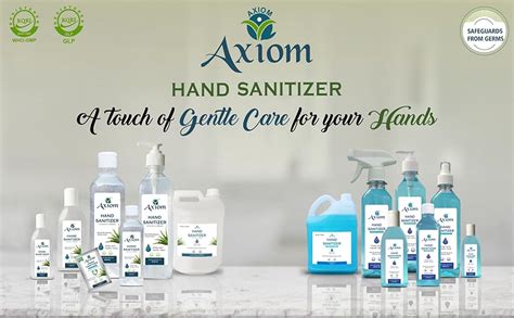 Axiom Hand Sanitizer Medicated 5L Liquid with Hydrogen Per Oxide | WHO ...