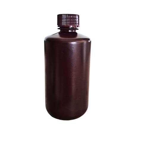 AANIJ® HDPE mold Plastic Reagent Bottle (Narrow Mouth) Amber color 250 ...