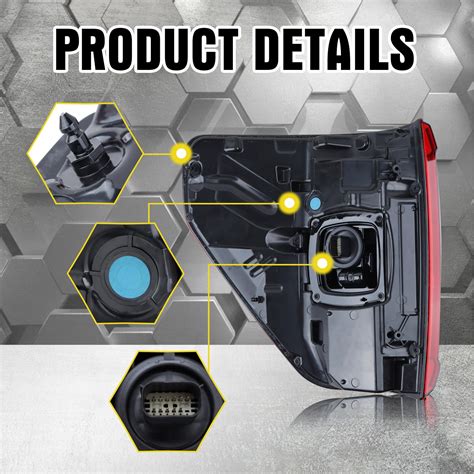 Snapklik.com : SAOKNCE LED Tail Light Assembly Rear Lamps