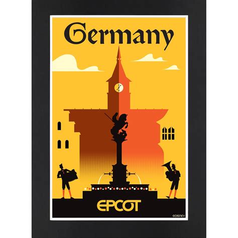 EPCOT Germany Pavilion Matted Print | Disney Store