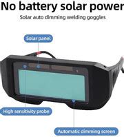 Wadfow Auto-darkening Welding Glasses, 94 x 30 mm, Up to DlN 13 UV/lR ...