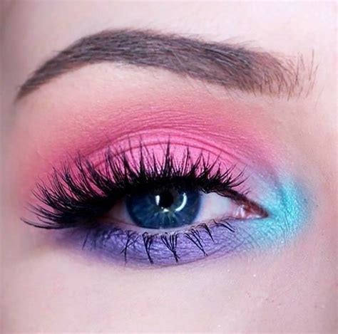 cute makeup looks colorful