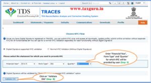 Online Correction of Personal Information in TDS / TCS Statement