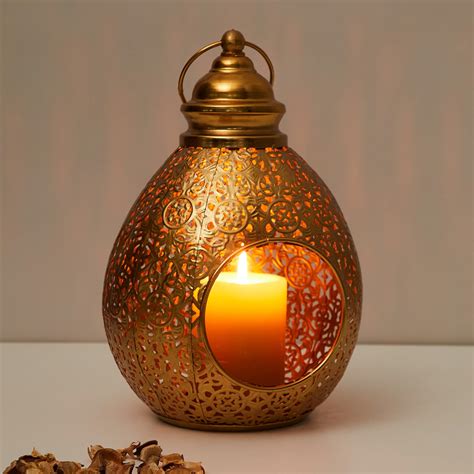 Buy Corsica Mystic India Metal Lantern from Corsica by Home Centre at ...