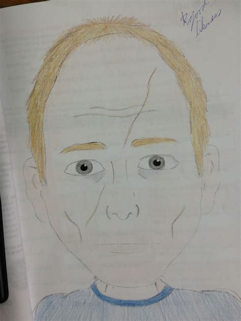 Boo Radley drawing by student | Boo radley art, Boo radley to kill a ...