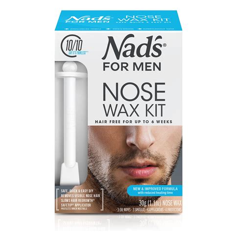 Nad's For Men Nose Waxing Kit, Nose Hair Removal, Nose Wax, Wax Kit ...