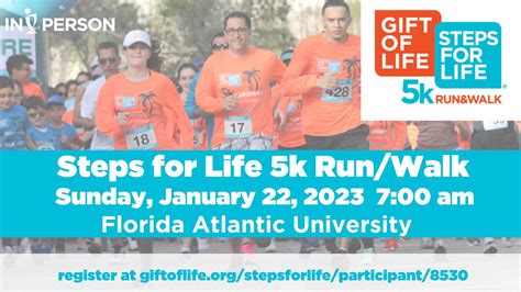 Steps for Life 5k Run/Walk - Temple Beth El of Boca Raton
