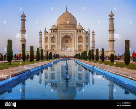 Taj Mahal palace - India. The magnificent Taj Mahal. Located in Agra India. World famous symbol ...