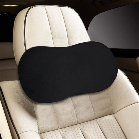BROGBUS Memory Foam Car Head Rest Relieve Neck Pain, Neck Pillow(Black ...