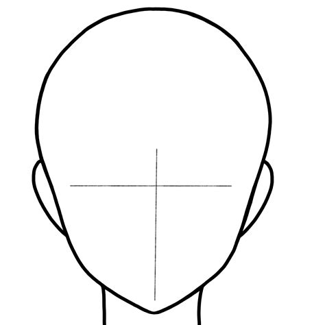 Female Face Drawing Template